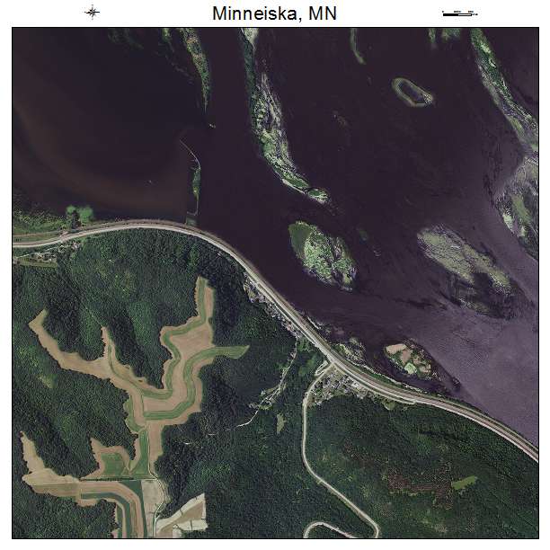 Minneiska, MN air photo map