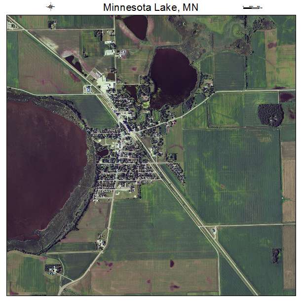 Minnesota Lake, MN air photo map