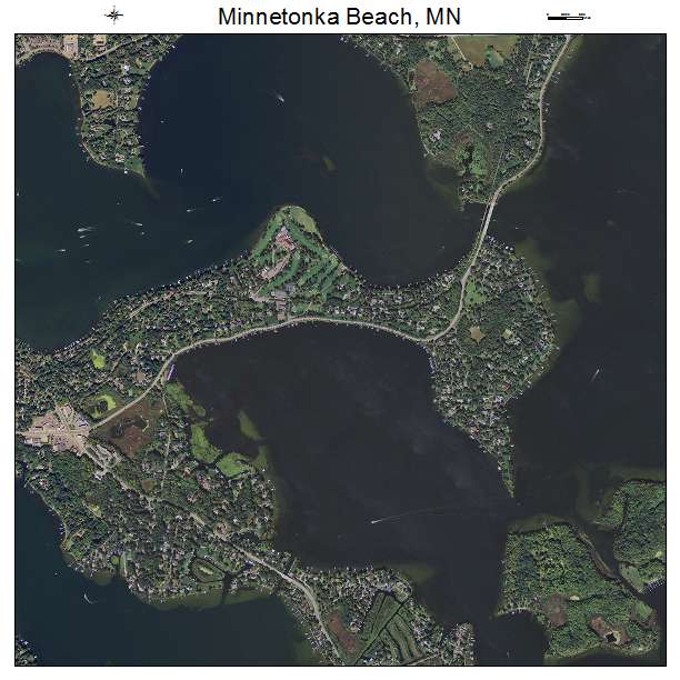 Minnetonka Beach, MN air photo map