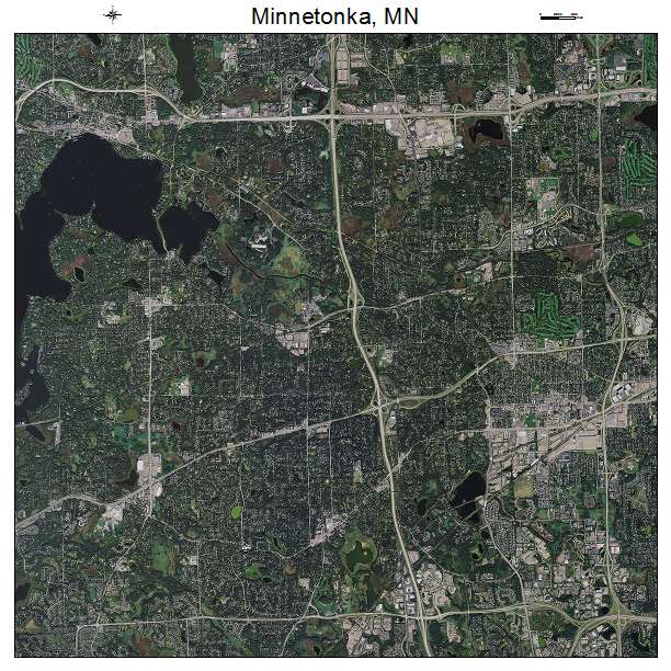 Minnetonka, MN air photo map
