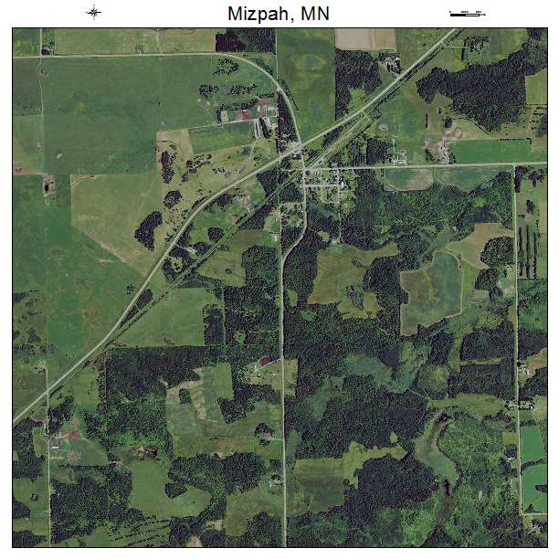 Mizpah, MN air photo map