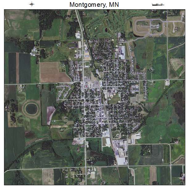 Montgomery, MN air photo map
