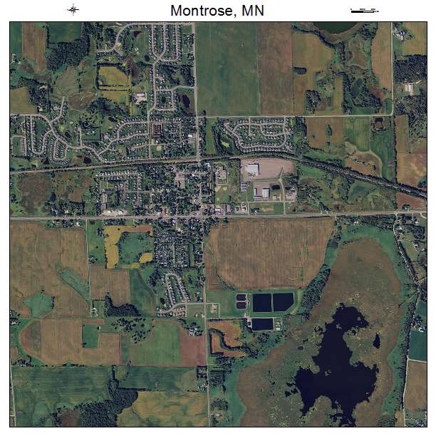 Montrose, MN air photo map