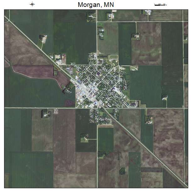 Morgan, MN air photo map
