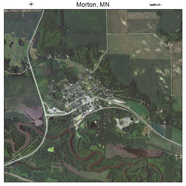Morton, MN air photo map