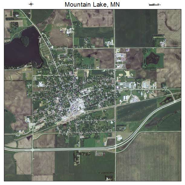 Mountain Lake, MN air photo map