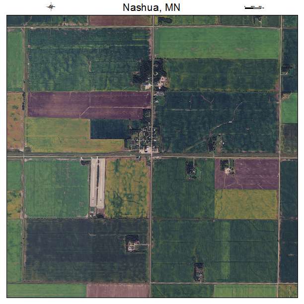 Nashua, MN air photo map