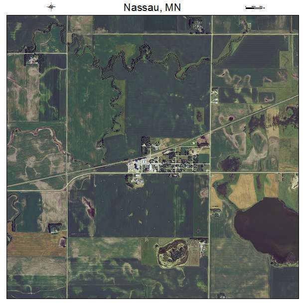 Nassau, MN air photo map