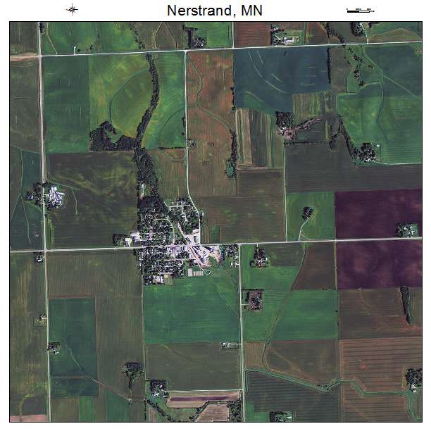 Nerstrand, MN air photo map