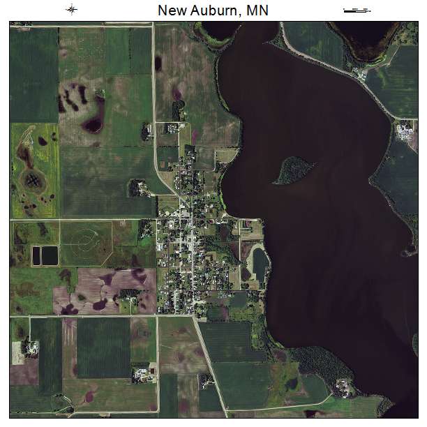 New Auburn, MN air photo map