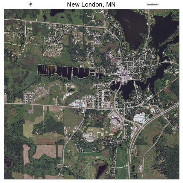 New London, MN air photo map