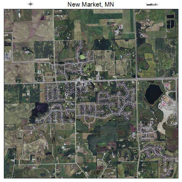 New Market, MN air photo map