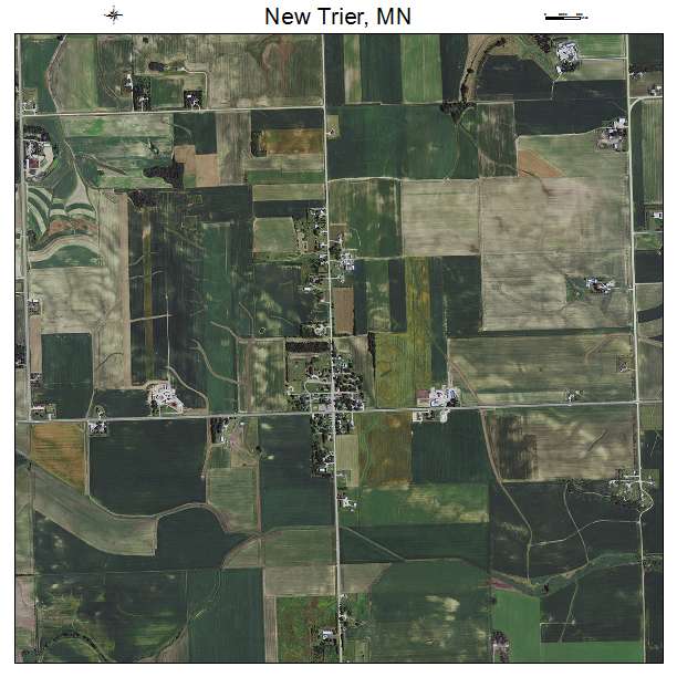 New Trier, MN air photo map