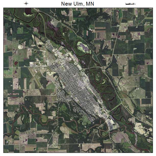 New Ulm, MN air photo map