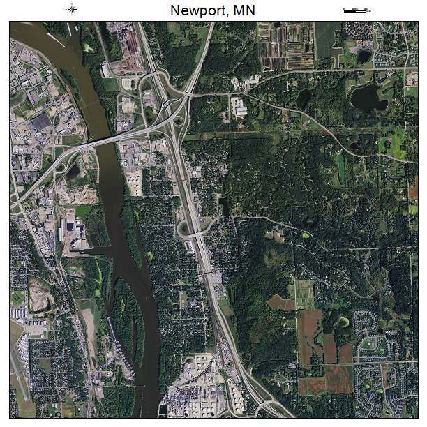 Newport, MN air photo map