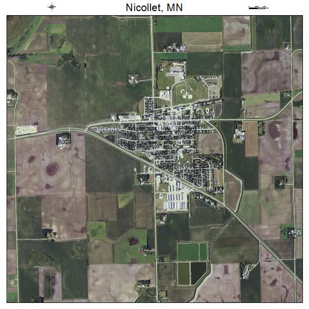 Nicollet, MN air photo map