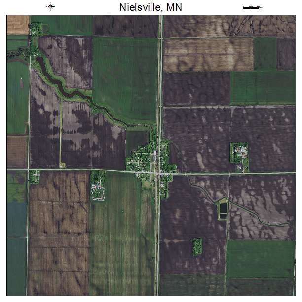 Nielsville, MN air photo map