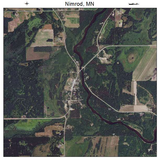 Nimrod, MN air photo map