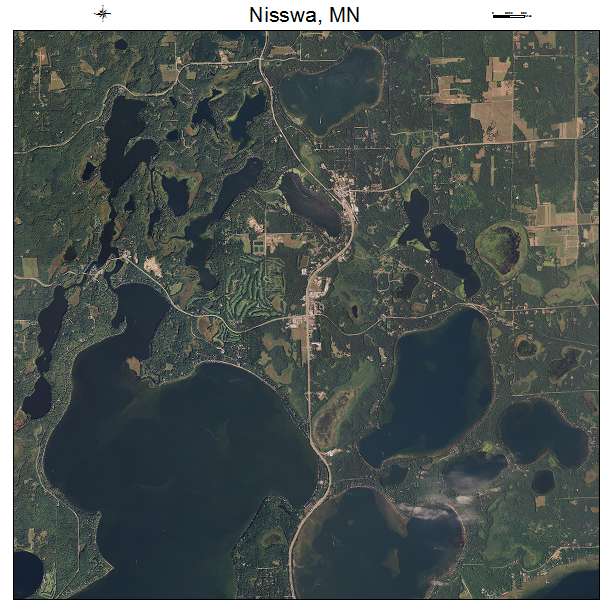 Nisswa, MN air photo map