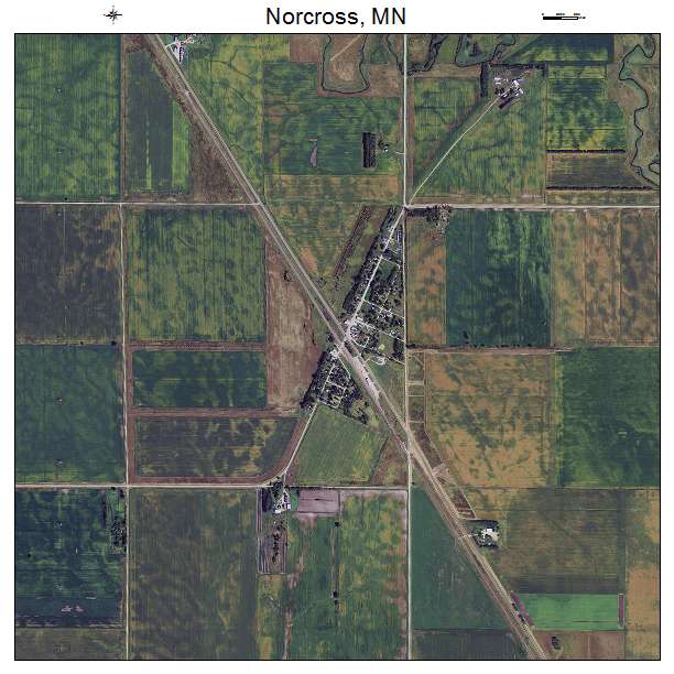 Norcross, MN air photo map