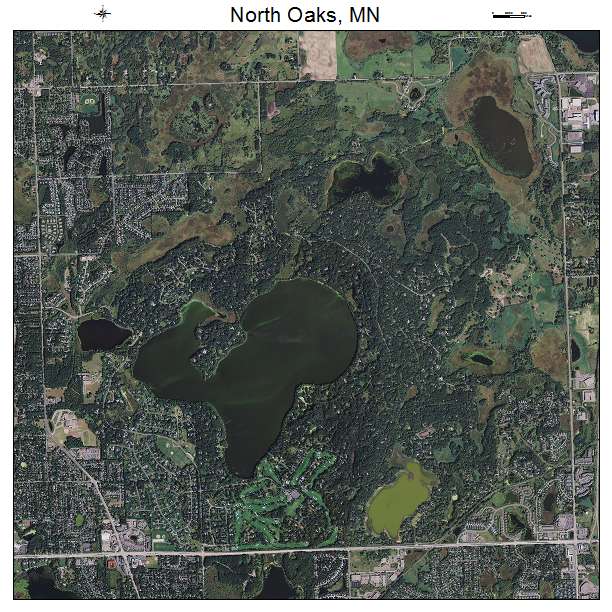 North Oaks, MN air photo map