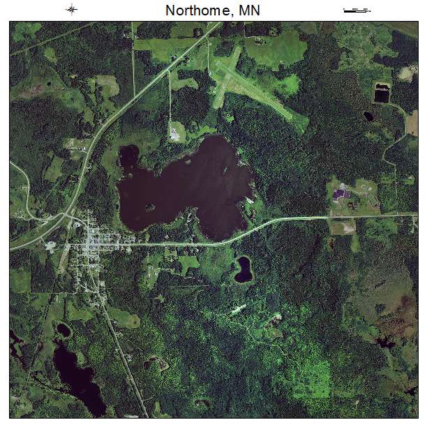 Northome, MN air photo map