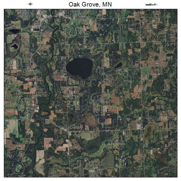Oak Grove, MN air photo map