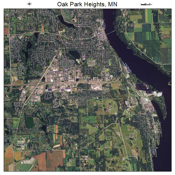 Oak Park Heights, MN air photo map