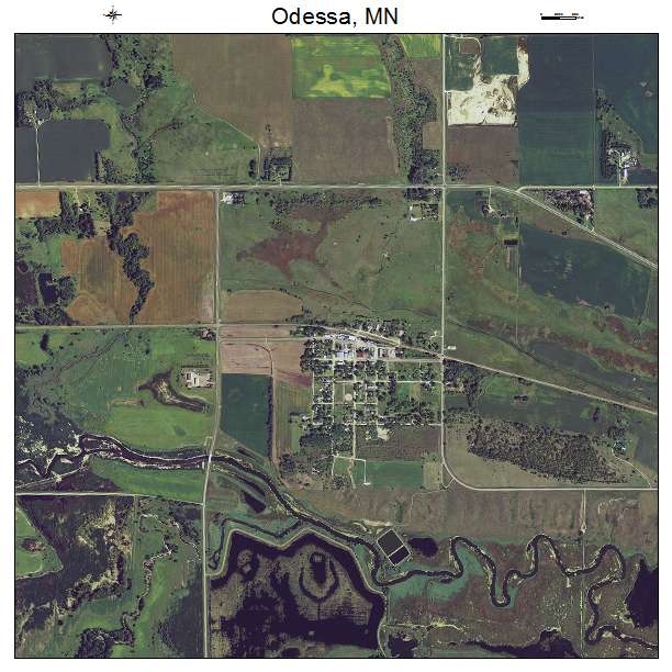 Odessa, MN air photo map