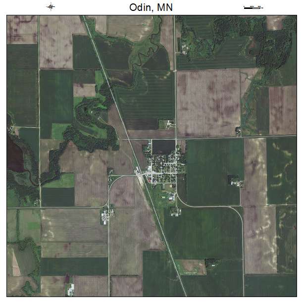 Odin, MN air photo map
