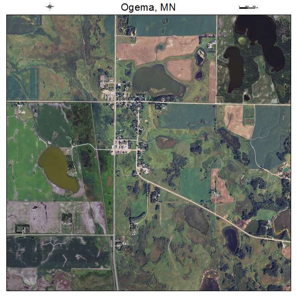 Ogema, MN air photo map