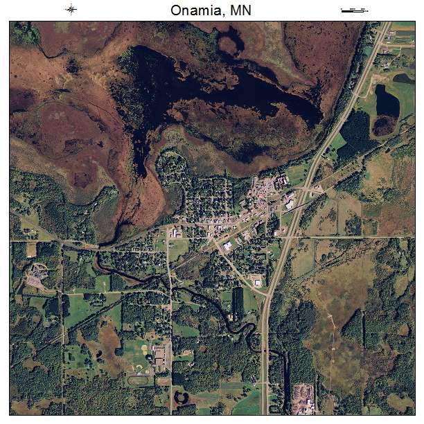 Onamia, MN air photo map