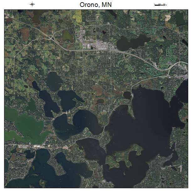 Orono, MN air photo map