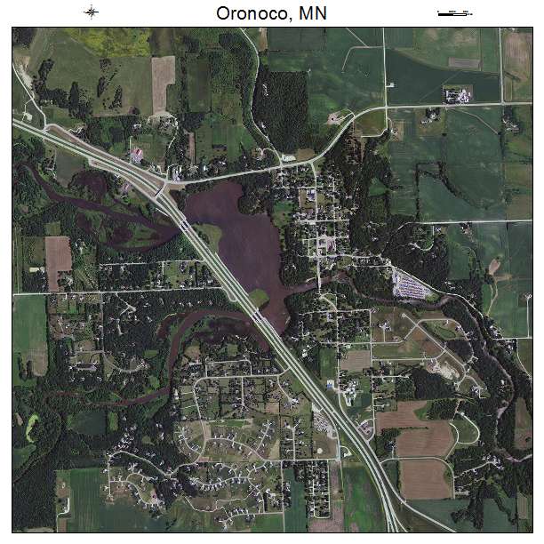 Oronoco, MN air photo map