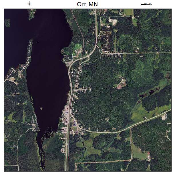 Orr, MN air photo map