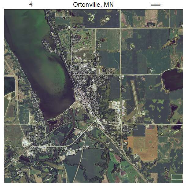 Ortonville, MN air photo map