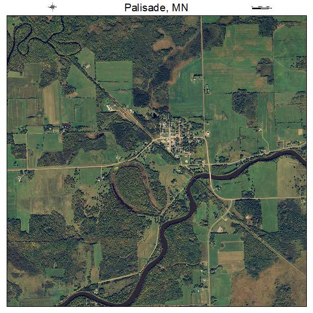 Palisade, MN air photo map