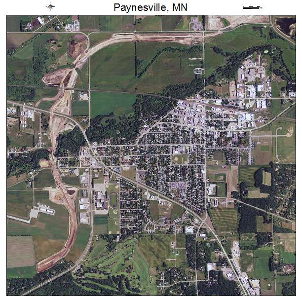 Paynesville, MN air photo map