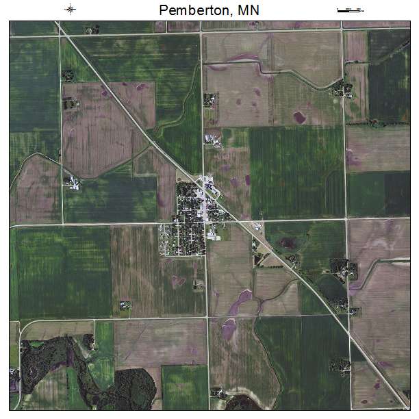 Pemberton, MN air photo map