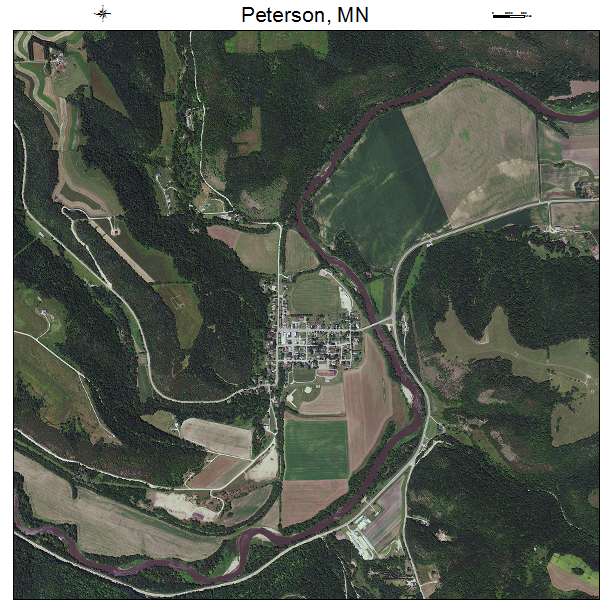 Peterson, MN air photo map