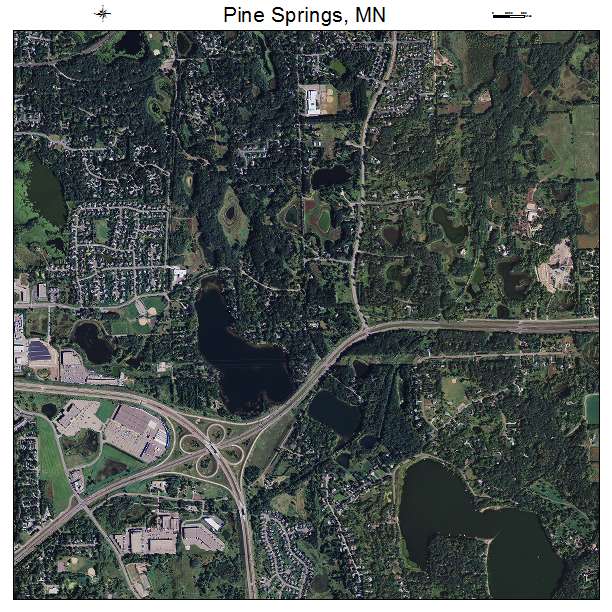 Pine Springs, MN air photo map