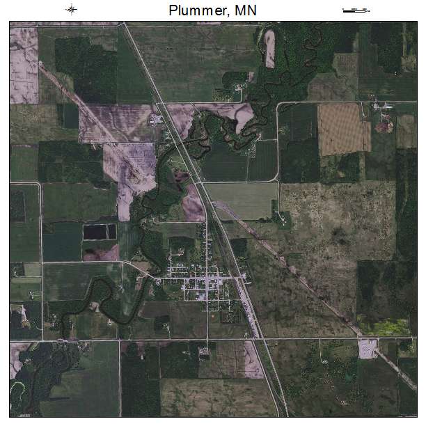 Plummer, MN air photo map
