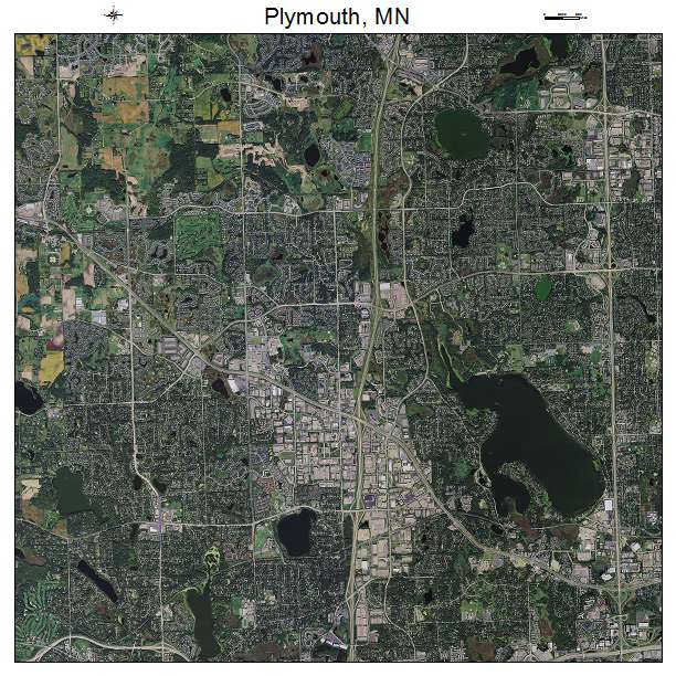 Plymouth, MN air photo map