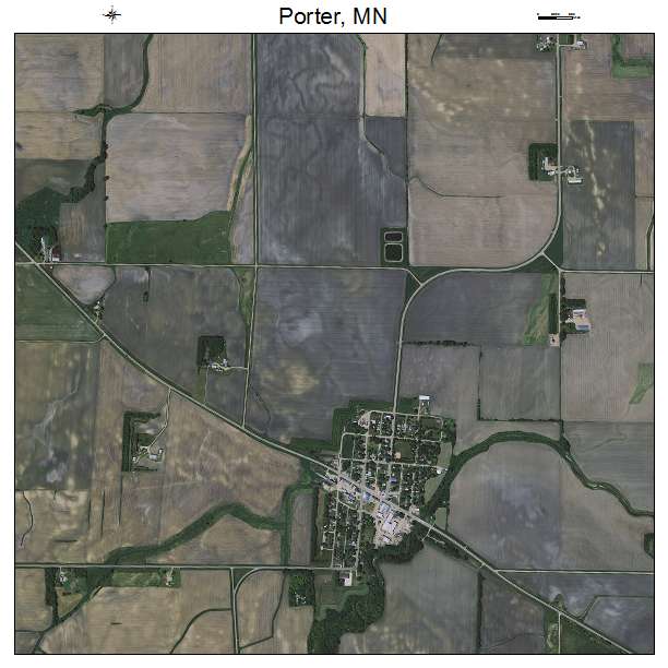 Aerial Photography Map of Porter, MN Minnesota