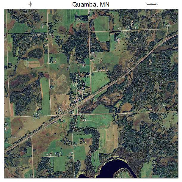 Quamba, MN air photo map