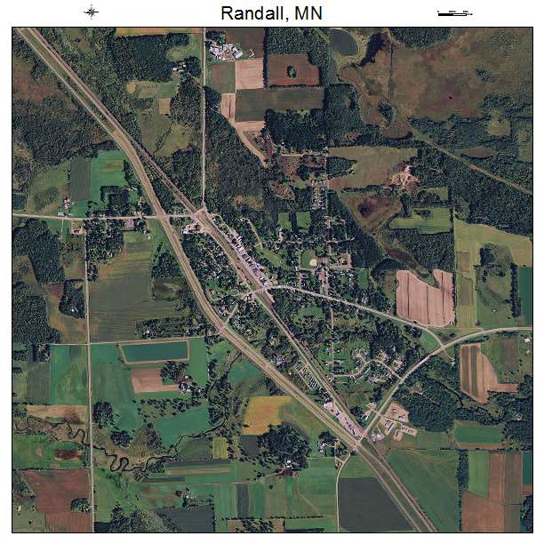 Randall, MN air photo map