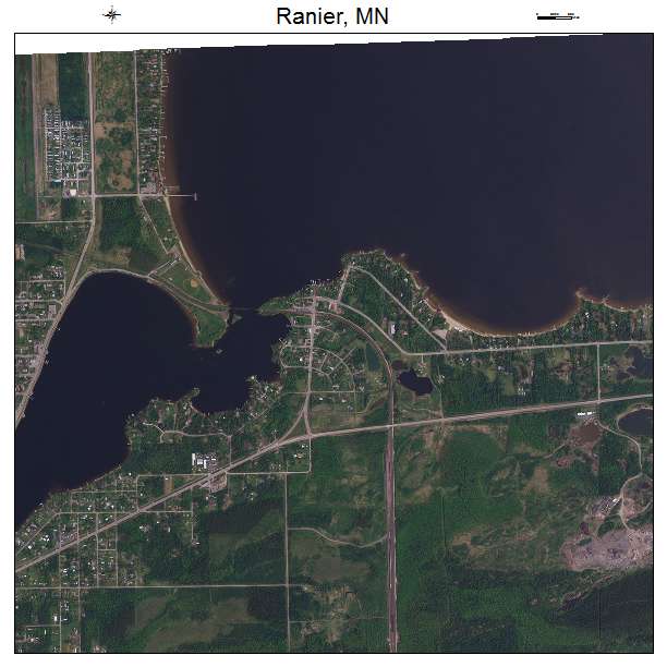Ranier, MN air photo map