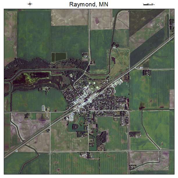 Raymond, MN air photo map
