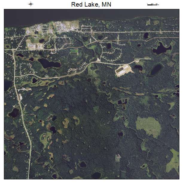 Red Lake, MN air photo map