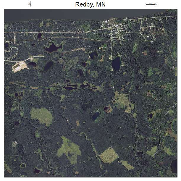 Redby, MN air photo map